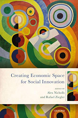 Buchcover des Sammelbandes Creating Economic Space for Social Innovation. Bunt gefäbrt