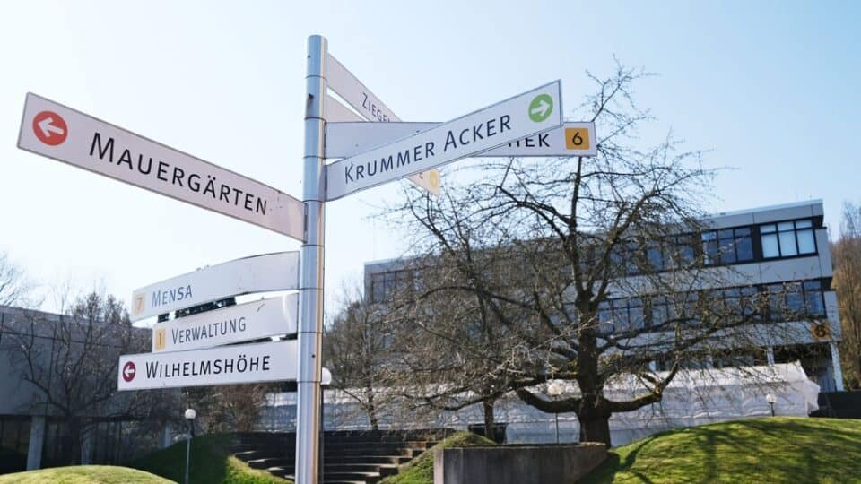 Wegweiser auf dem Gemeinwohl Campus
